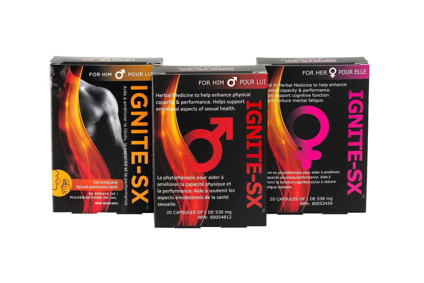 IGNITE-SX FOR HIM & FOR HER - Capsules + FOR HIM SPRAY